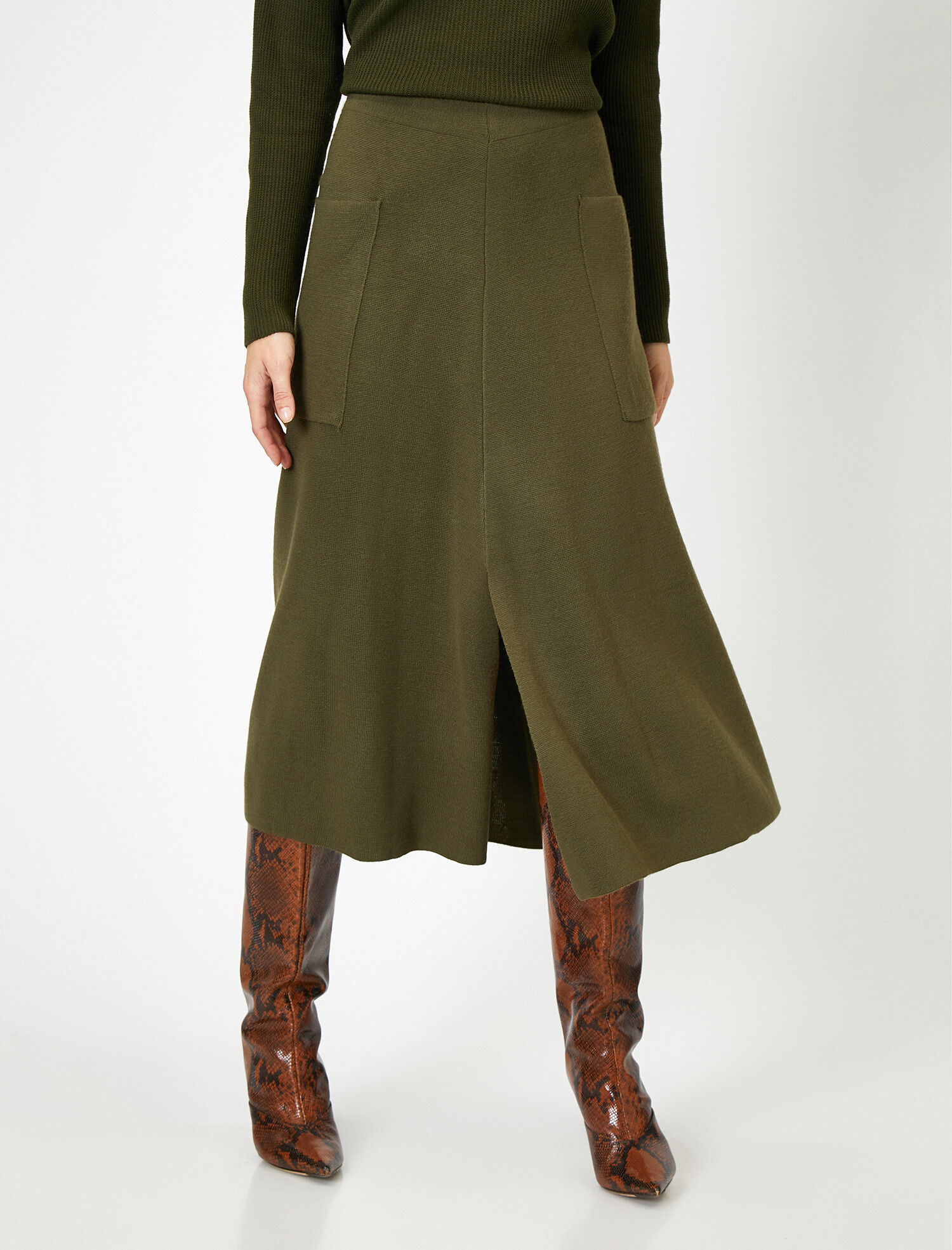 

Юбка Koton 0KAK92081HT-890 L Khaki