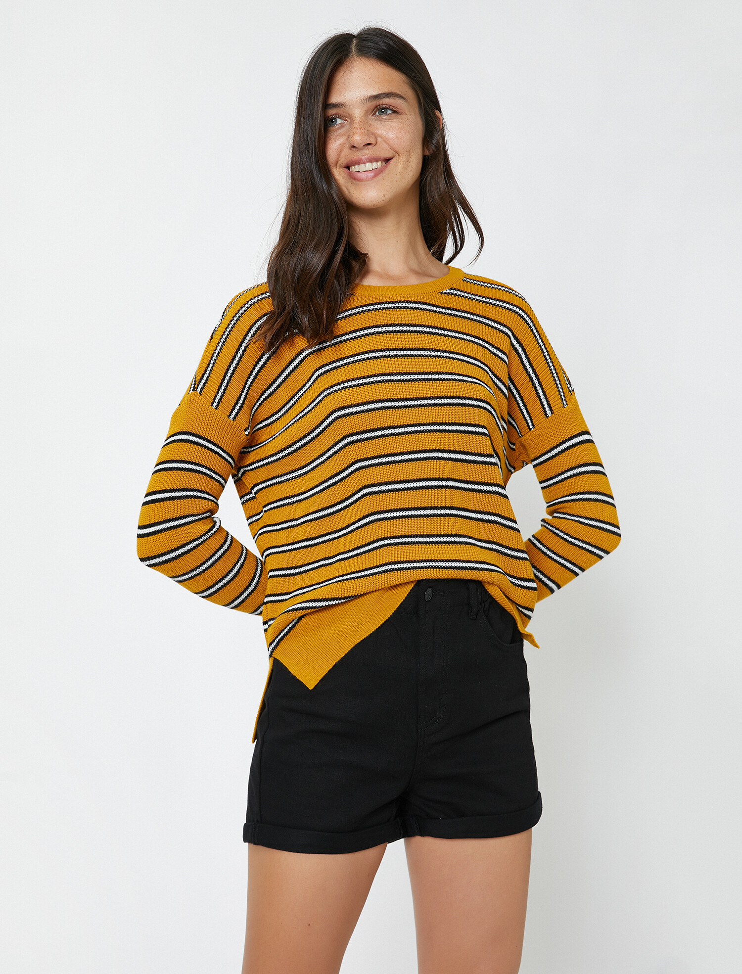 

Джемпер Koton 0KAL98842IT-J59 XS Mustart Stripe