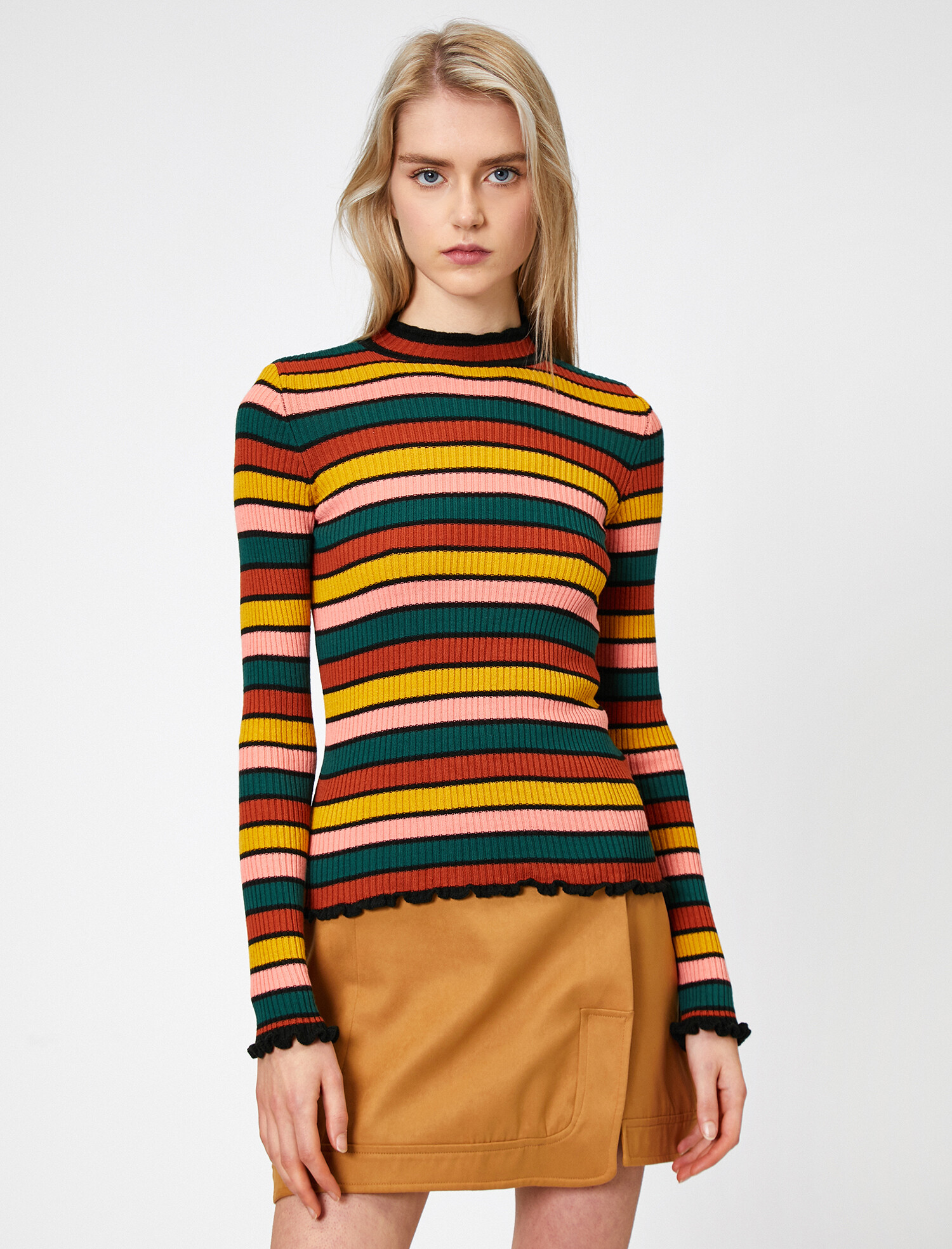 

Гольф Koton 0KAL98363OT-02N XS Black Stripe