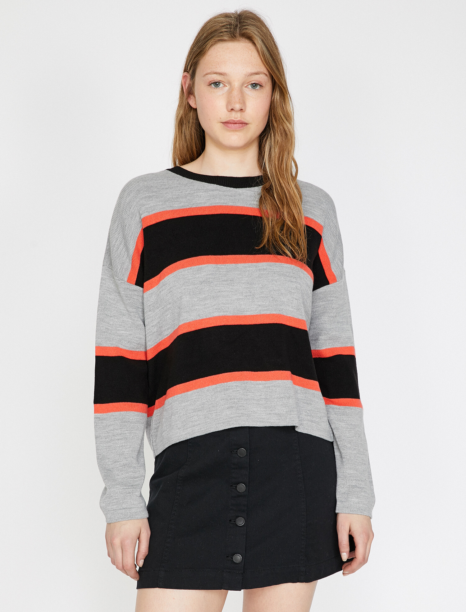 

Джемпер Koton 0KAL98537OT-02Y L Grey Stripe