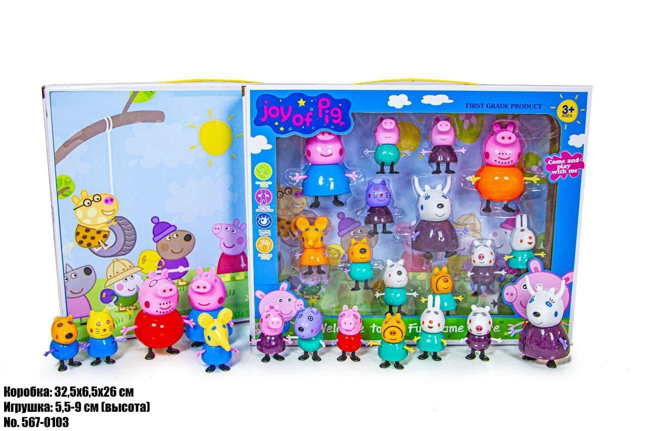 

Игровой набор Joy of pig Peppa SD567-0103 Young Toys, 12 героев