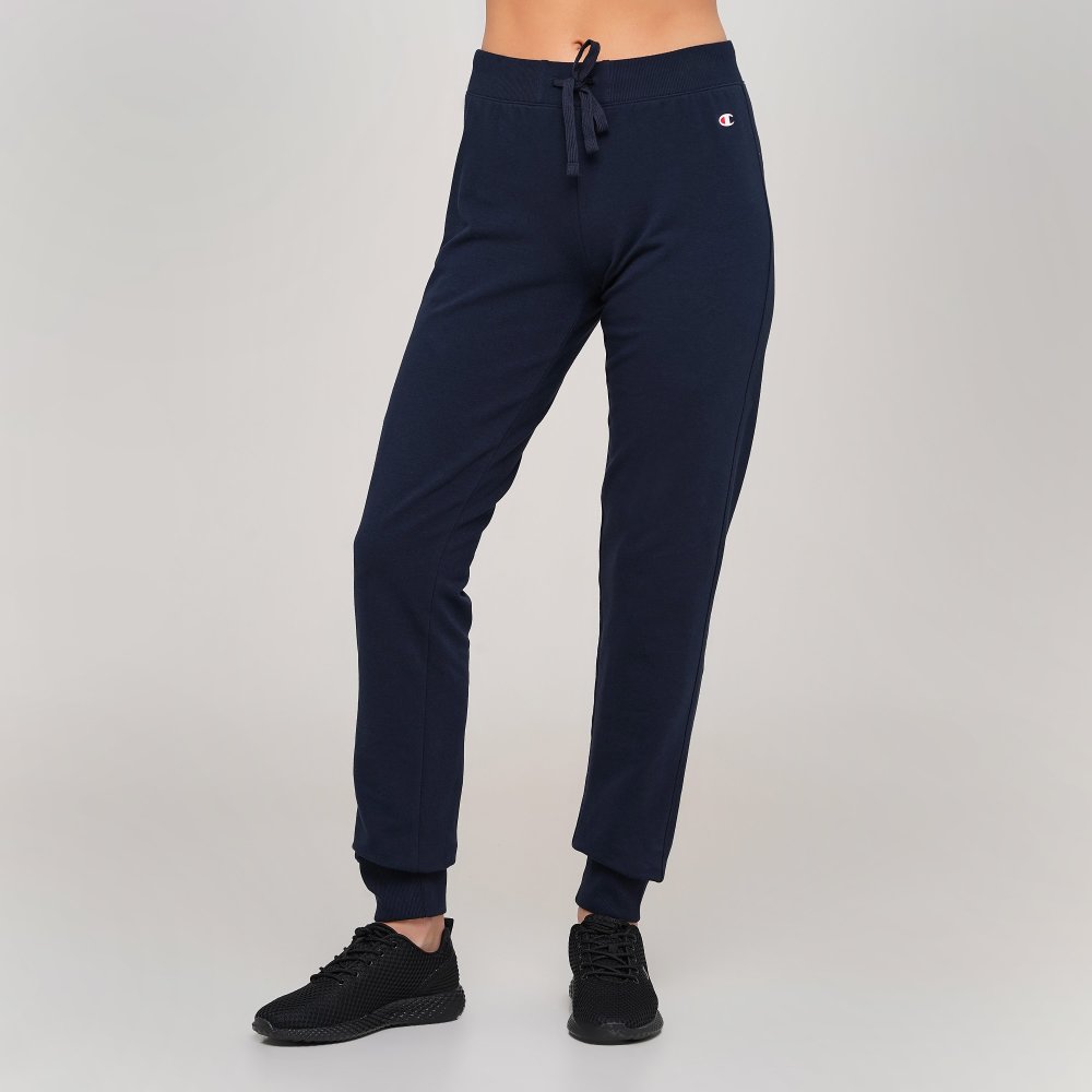 

Женские спортивные штаны Champion Rib Cuff Pants Темно-синий 40 (cha111414-NNY)