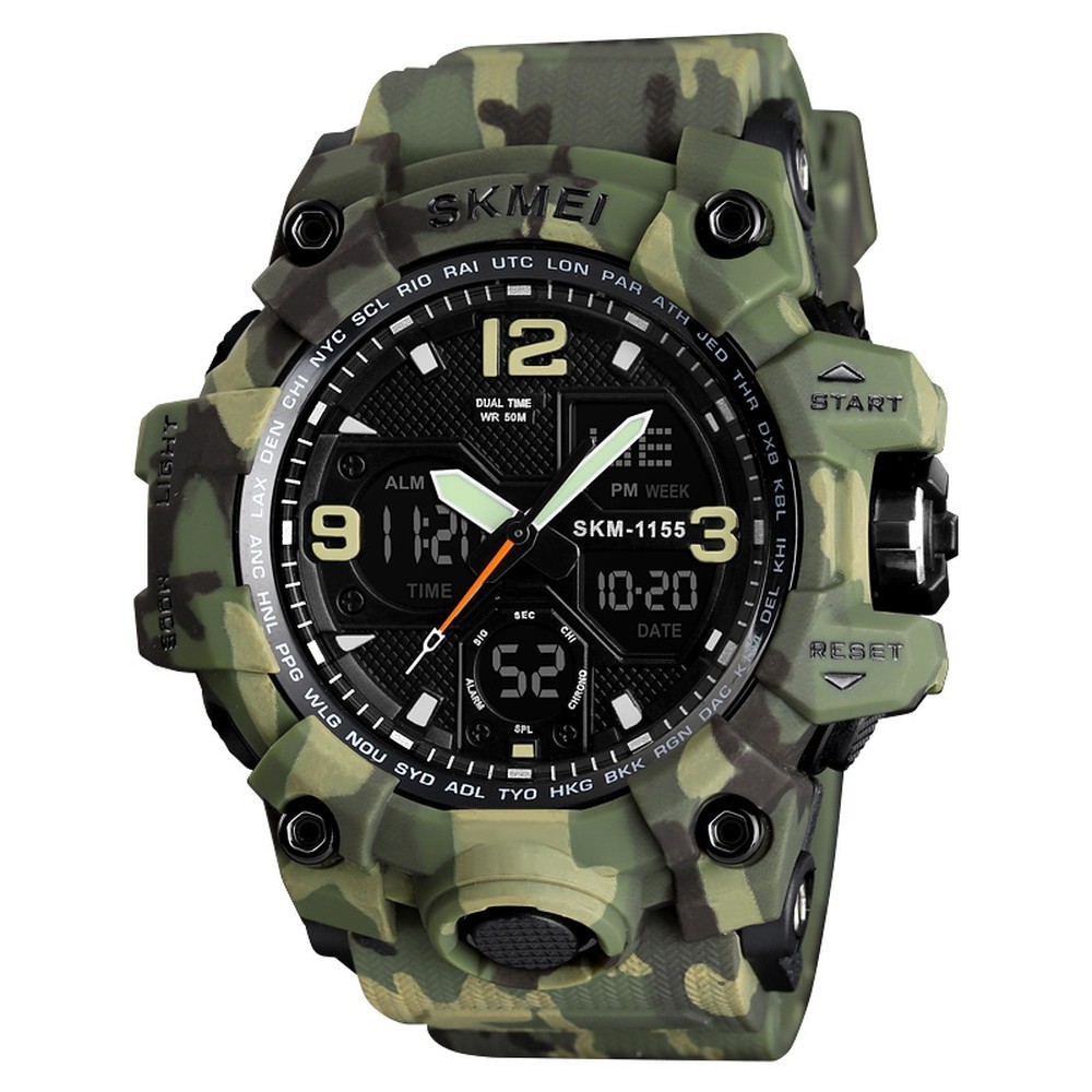 

Мужские часы Skmei Hamlet 1155 Green Camo