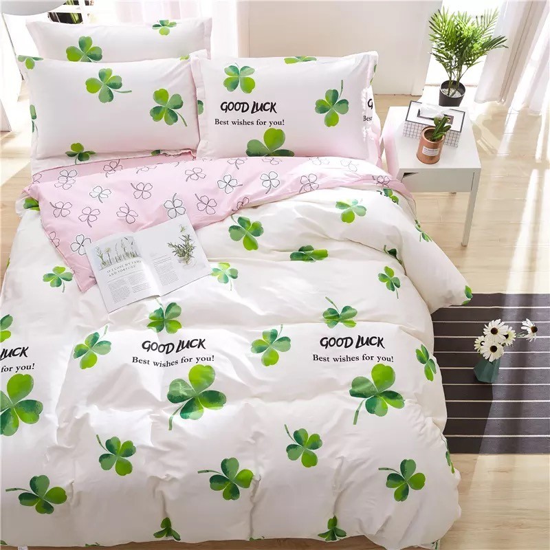 

Комплект постельного Cotton Home Счастливый клевер Сатин 100% хлопок ЕВРО размер 200х230