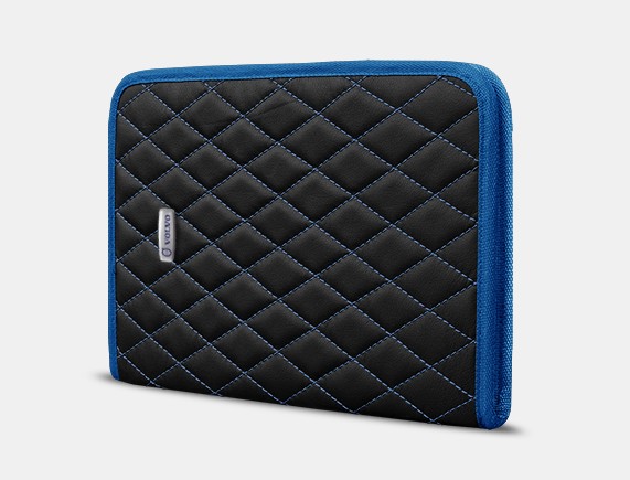

Органайзер для документов А4 Volvo от Carbag Черный с синей строчкой и синей окантовкой