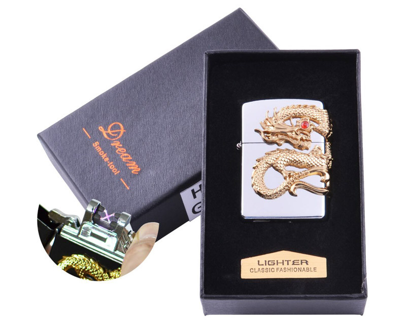 

Зажигалка USB электроимпульсная Дракон BST 111558
