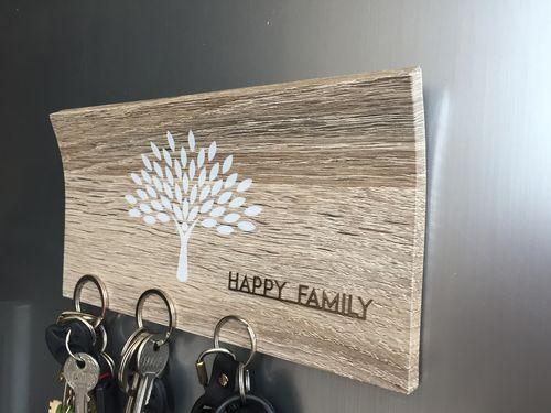 

Ключница настенная магнитная на 5 магнитов скандинавская ель 27×13 см BST 850027