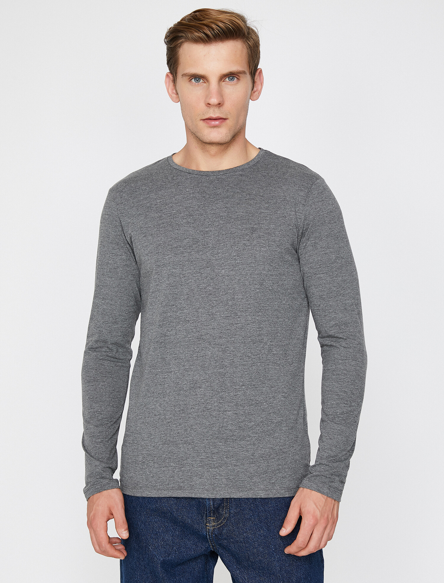 

Лонгслив Koton 0KAM12190LK S Antracite