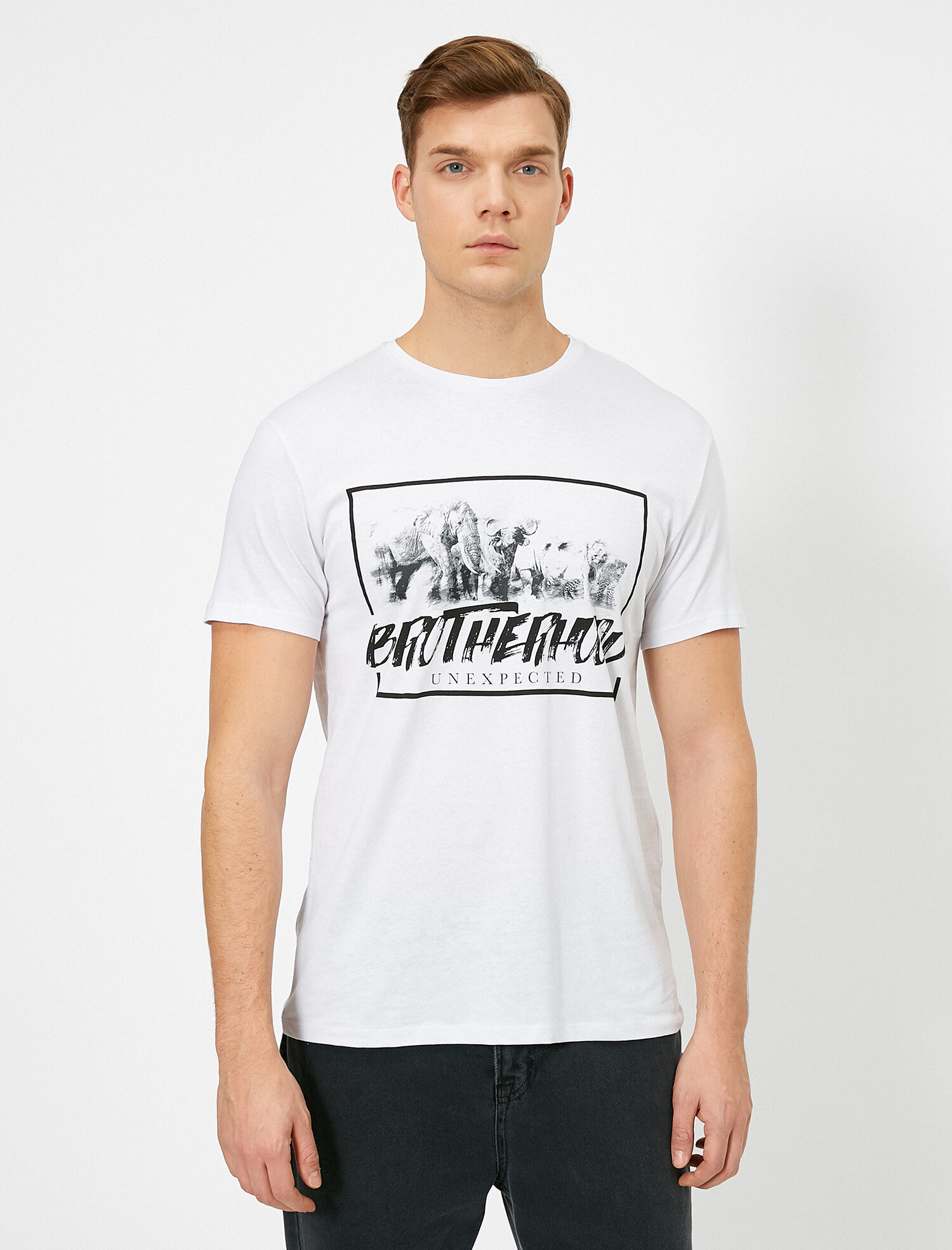 

Футболка Koton 0YAM11774LK XL White