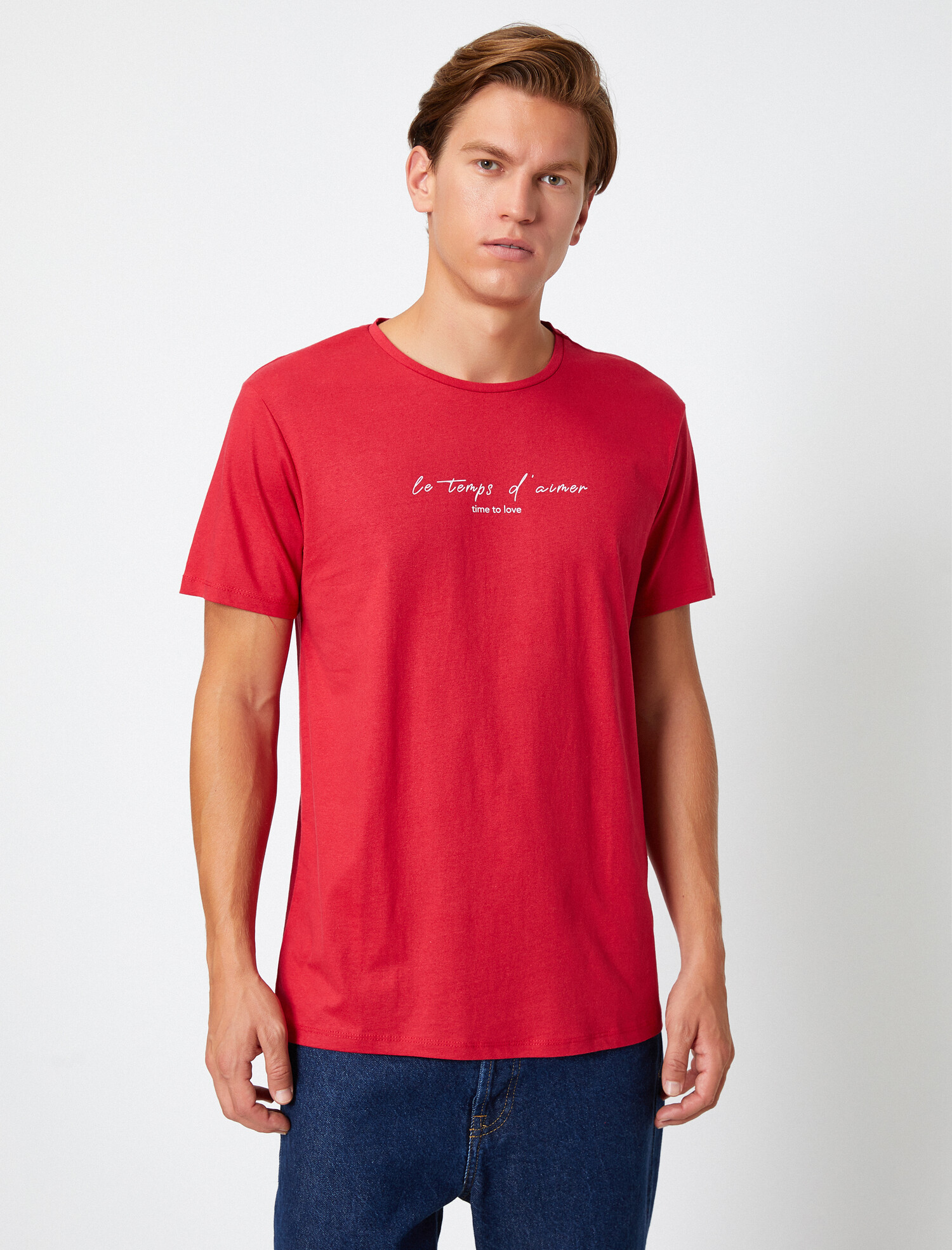 

Футболка Koton 0YAM11263CK S Red