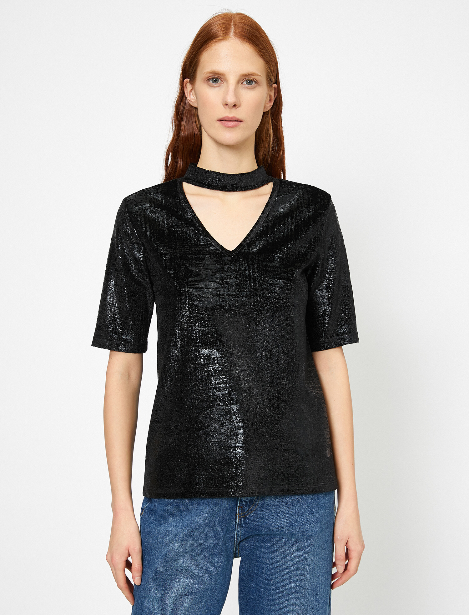 

Футболка Koton 0KAK13011EK-999  Black, Футболка Koton 0KAK13011EK-999 M Black