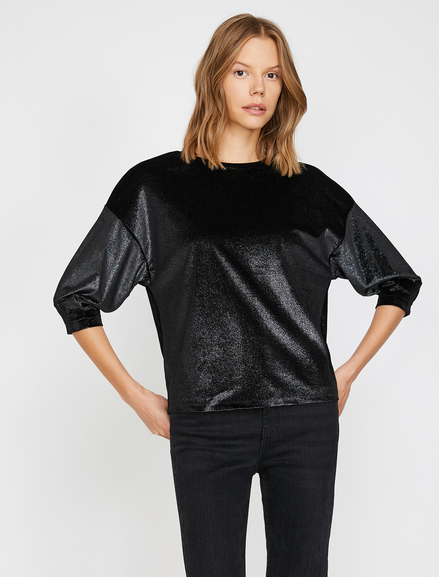 

Лонгслив Koton 0KAK13857EK-999  Black, Лонгслив Koton 0KAK13857EK-999 L Black