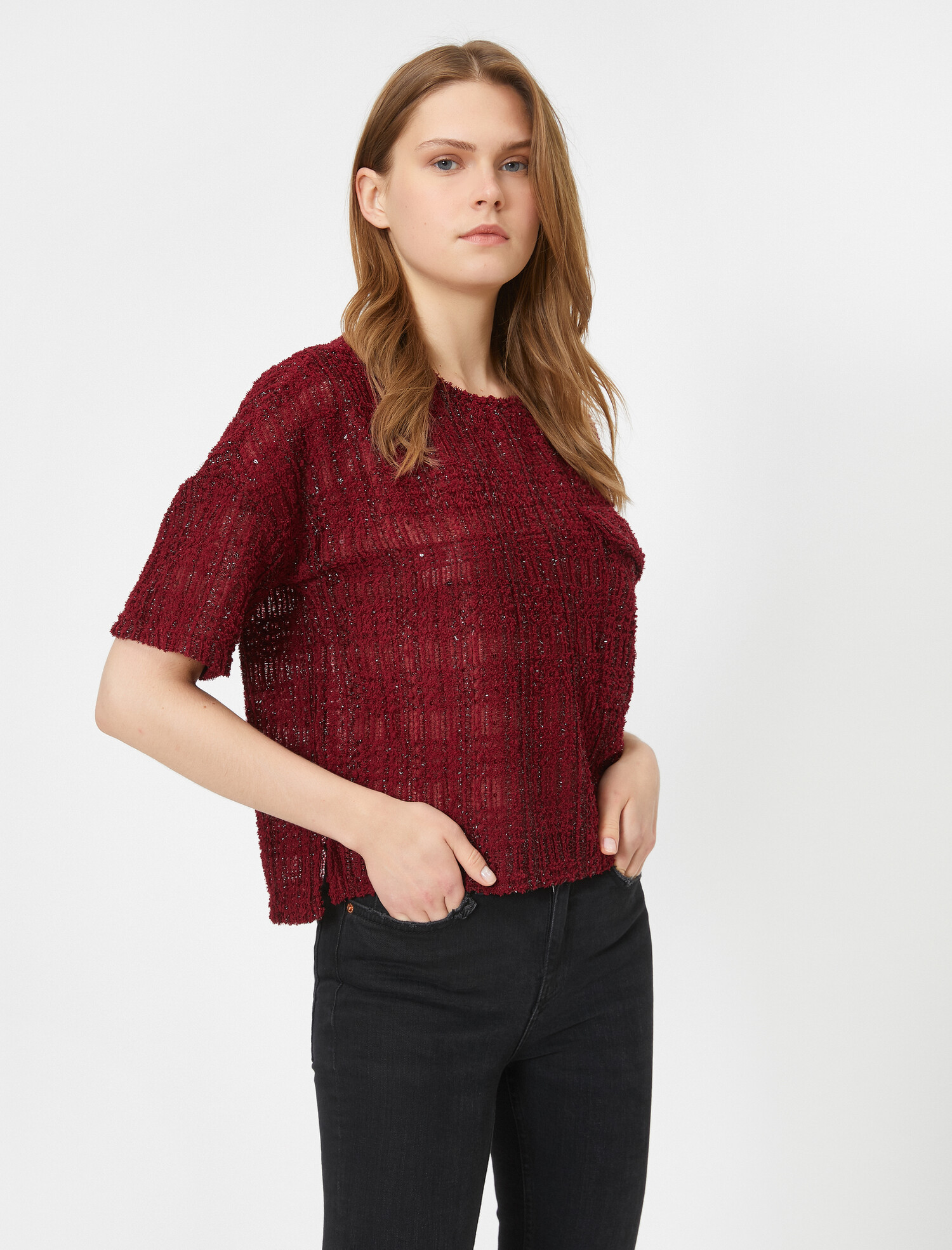 

Футболка Koton 0KAK13548EK-477 XL Bordeux