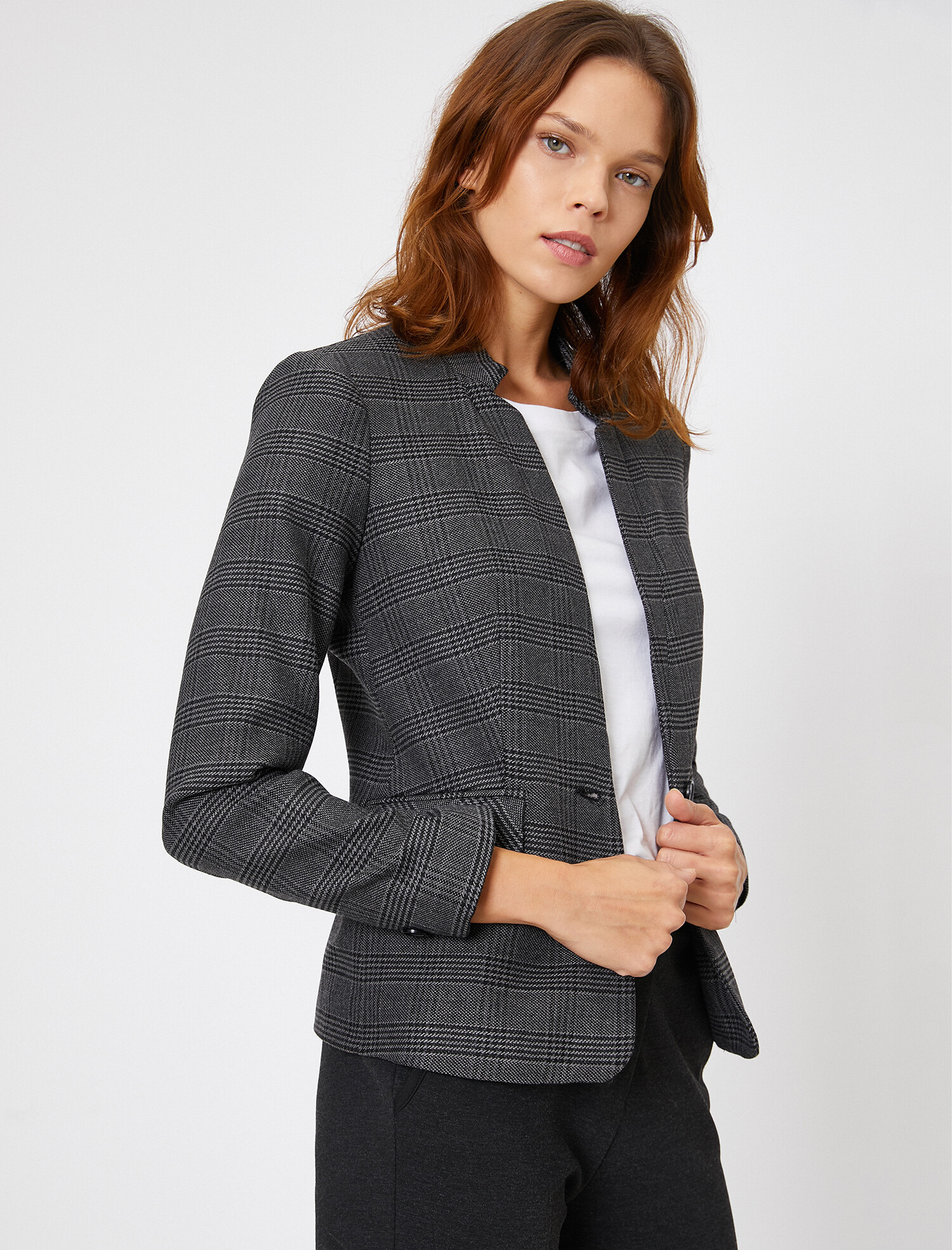 

Жакет Koton 0KAK52946UW-38P 34 Grey Check