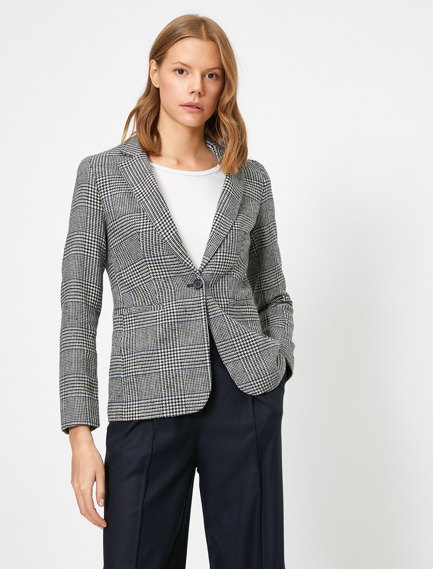 

Жакет Koton 9KAK56236IW-03T 34 Blue Check