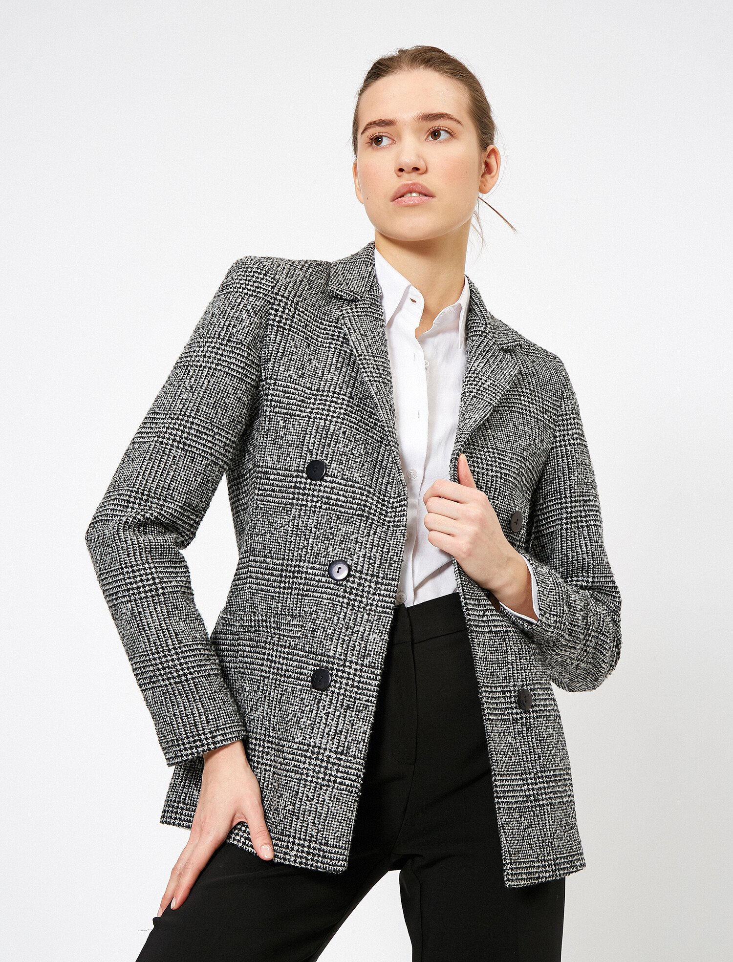 

Пиджак Koton 0KAK52126UW-01T 34 Black Check