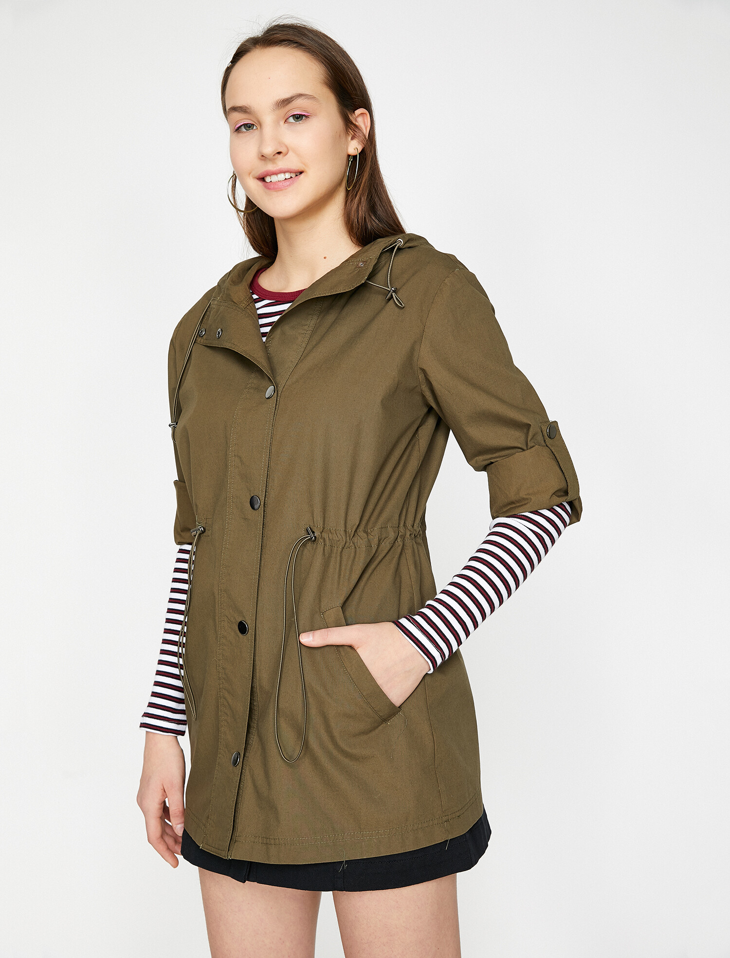 

Ветровка Koton 9YAL08038IW-801  Khaki, Ветровка Koton 9YAL08038IW-801 36 Khaki