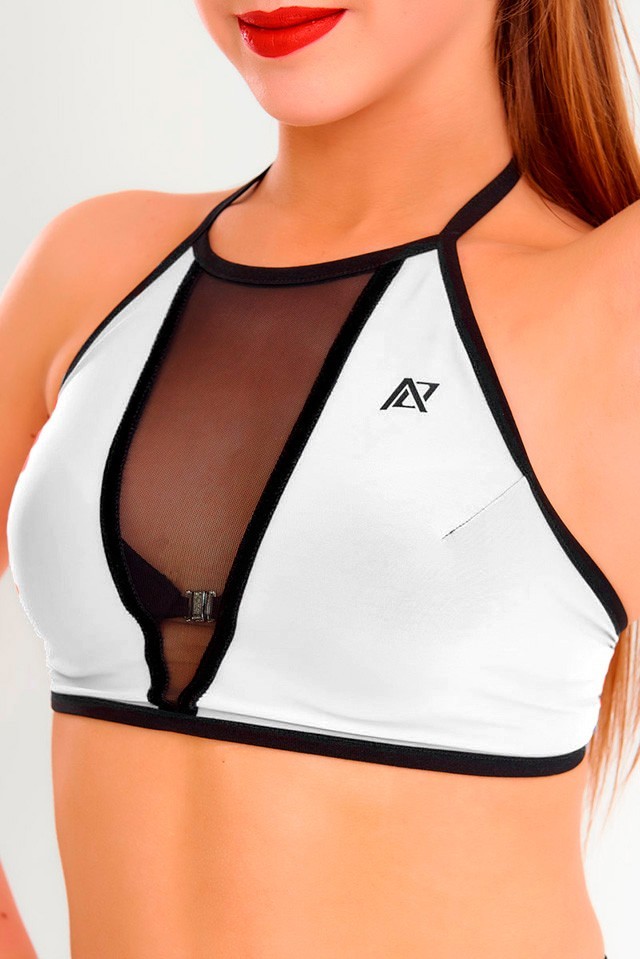 

Спортивный топ с открытой спиной для спорта и танцев ANNA OSTROVSKA 158-164 см. (5) белый