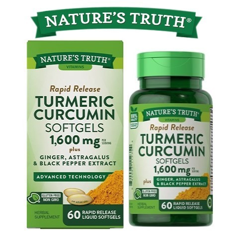 

Добавка Nature's Truth Turmeric Curcumin (Турмерик Куркумин) 1600 мг на порцию 60 жидких капсул 1505