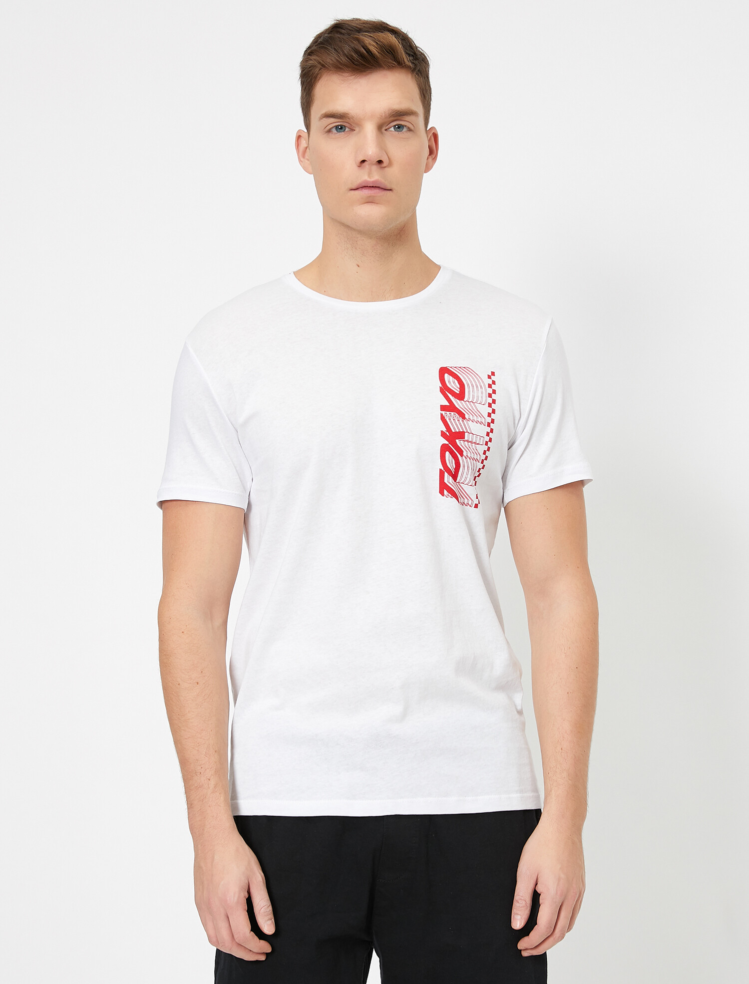 

Футболка Koton 0YAM11662HK XL White
