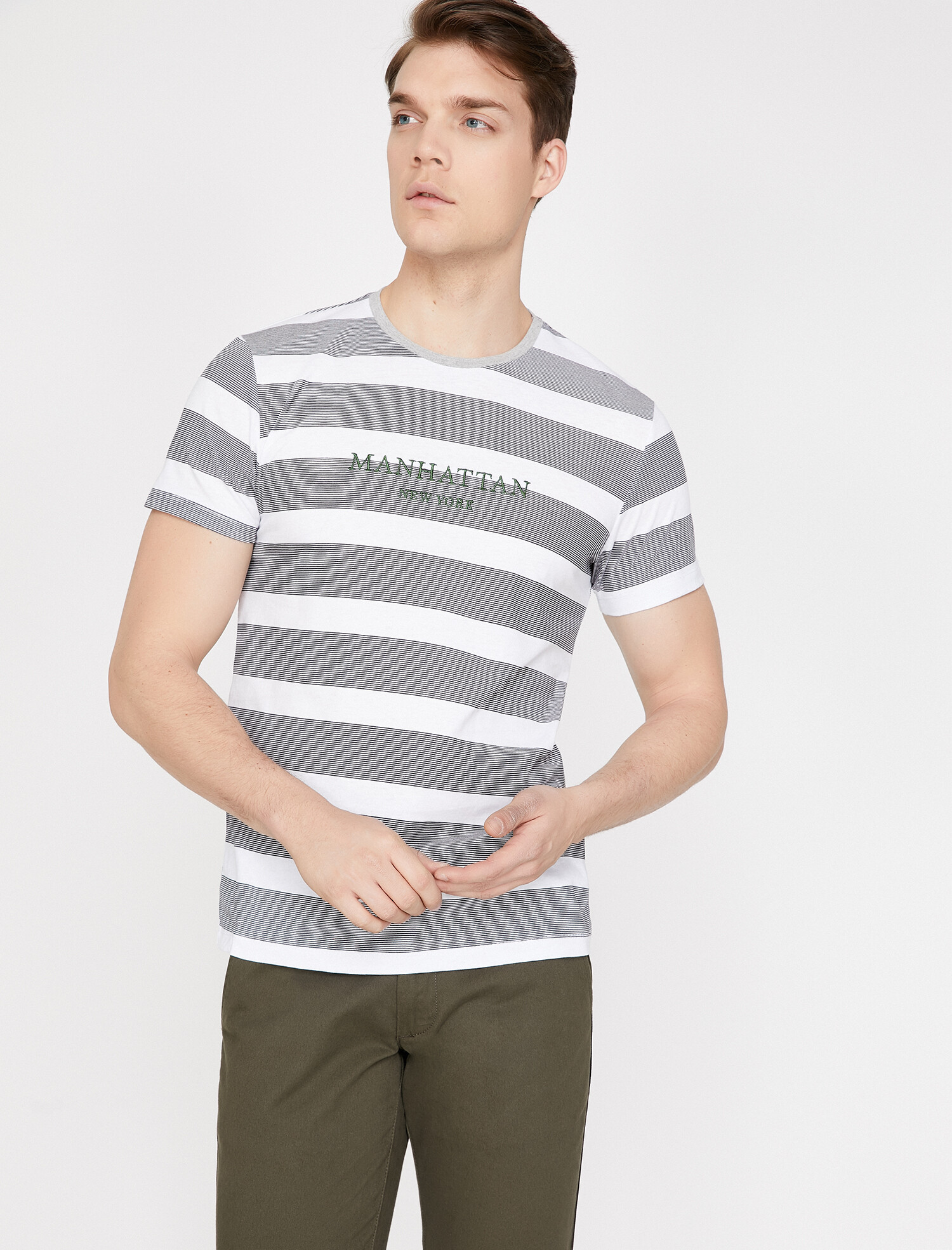 

Футболка Koton 9YAM14400OK S Marine stripe