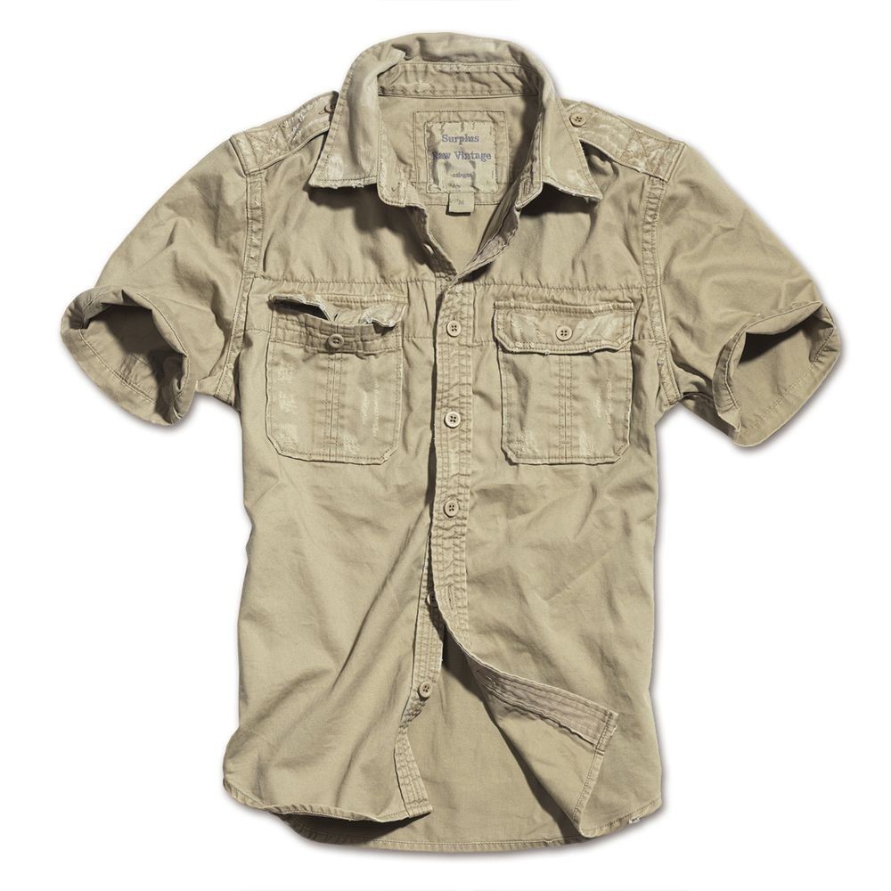 

Рубашка Surplus Raw Vintage  хаки, Рубашка Surplus Raw Vintage S хаки