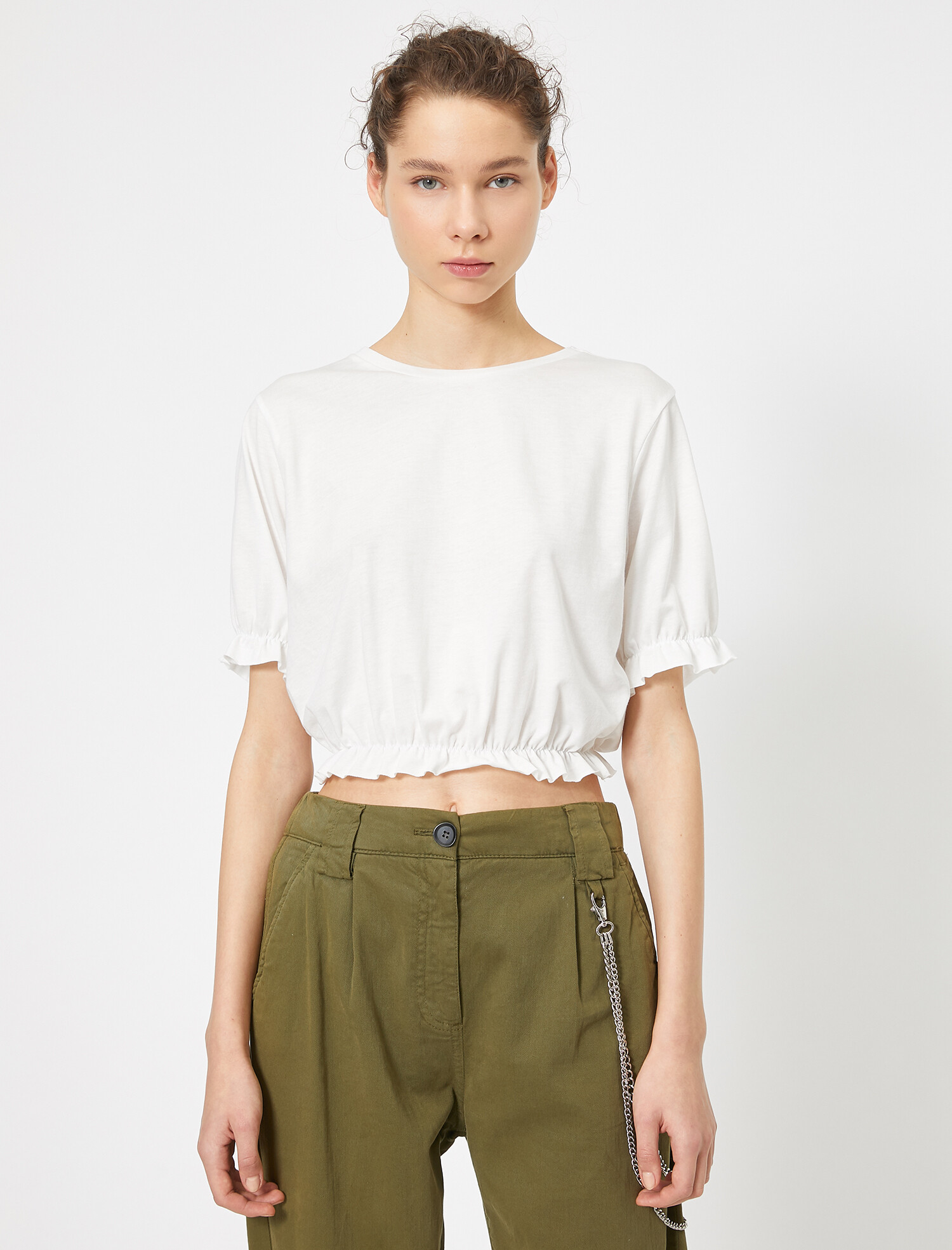

Топ Koton 0YAL18030IK-001 M Off White
