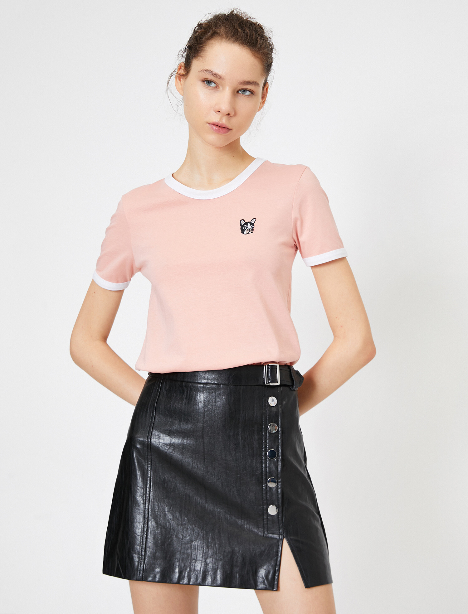 

Футболка Koton 0YAL18856IK-252  Rose, Футболка Koton 0YAL18856IK-252 S Rose