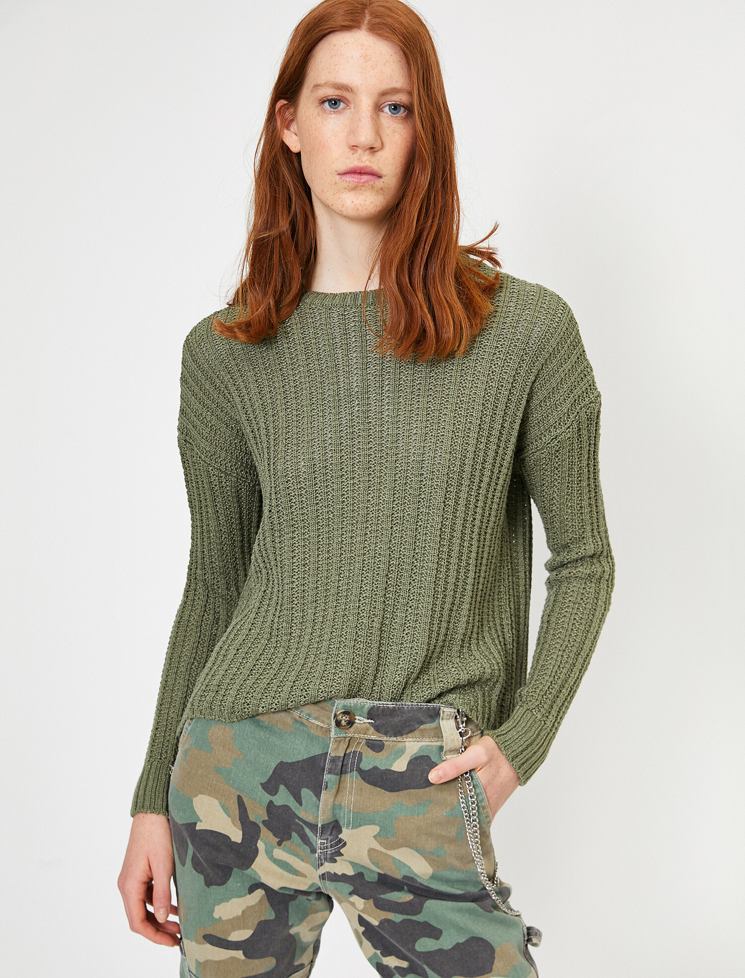 

Джемпер Koton 0YAL98768OT-801 M Khaki