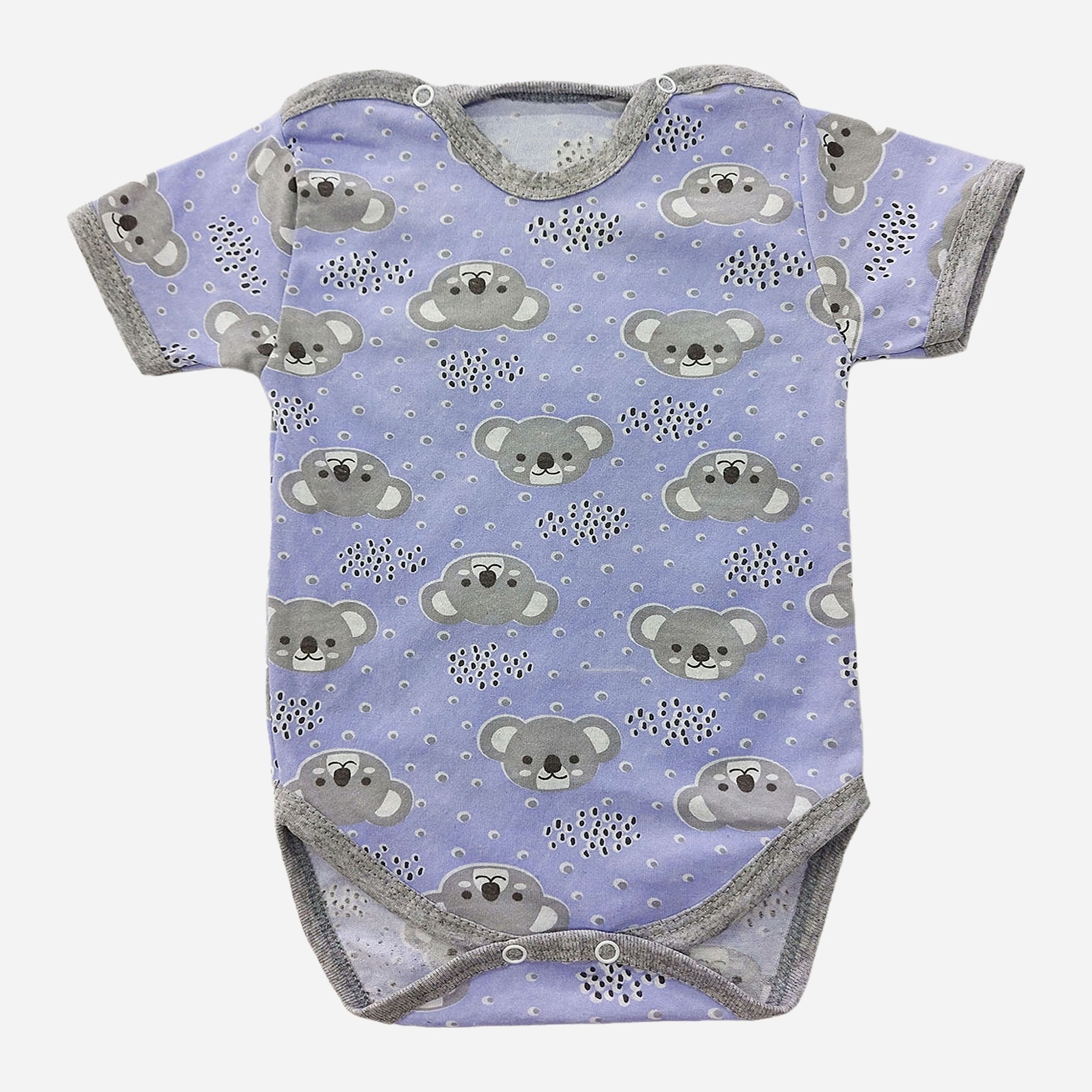 

Боди-футболка Малыш style БД-07 44 р 68-74 см Голубой/Коала