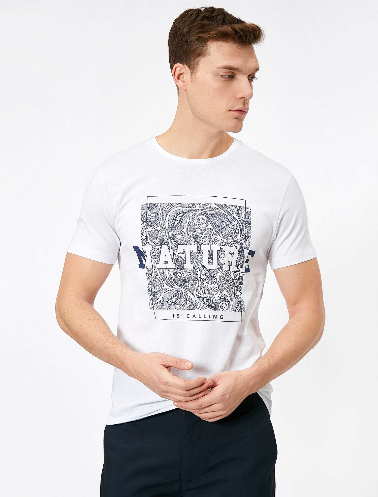 

Футболка Koton 0YAM11913MK XL White