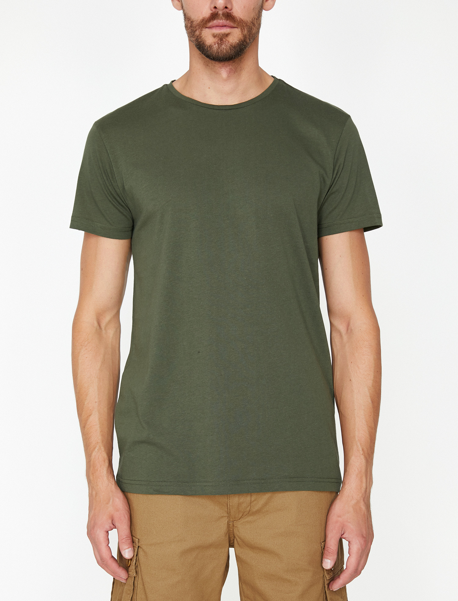

Футболка Koton 9KAM12136LK M Khaki