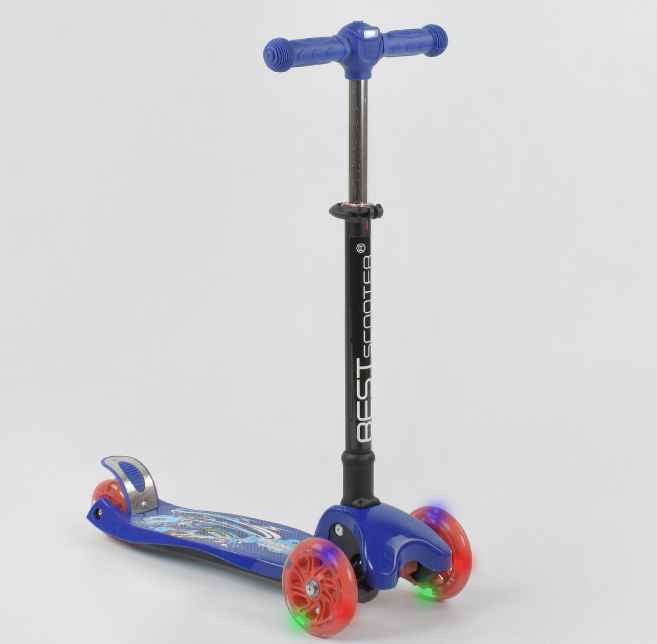 

Самокат трехколесный 13909 Best Scooter синий 88119