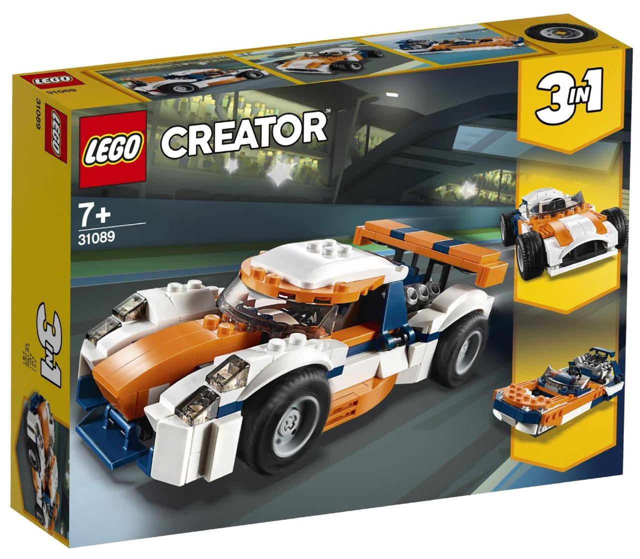 

Конструктор LEGO Creator Оранжевый гоночный автомобиль 221 деталь (31089)