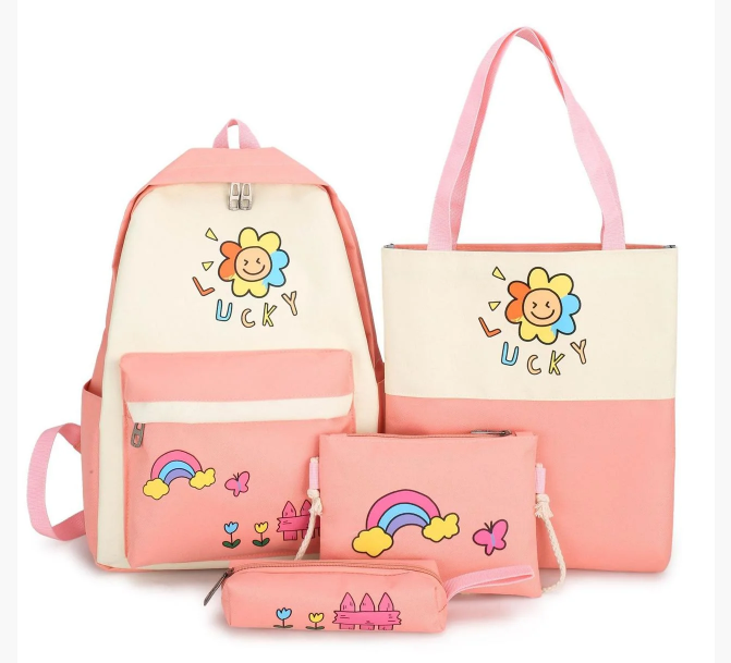 

Рюкзак женский + сумки + пенал Комплект ″Lucky″ Sugebag Розовый (159G)