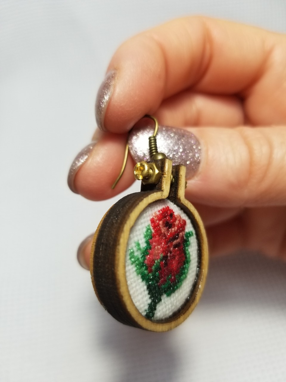 

Серьги "Бутон розы"