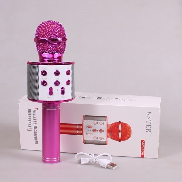 

Караоке микрофон Wster WS 858 Розовый