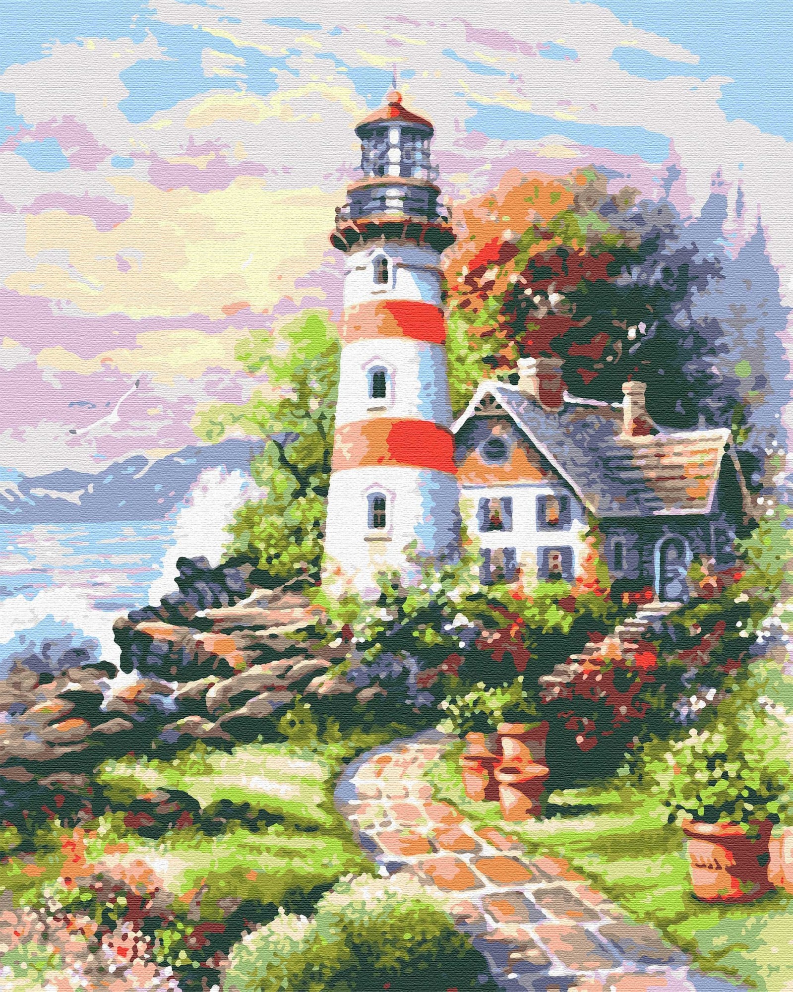 

Картина по номерам 40×50 см. Riviera Blanca , Квітковий мис