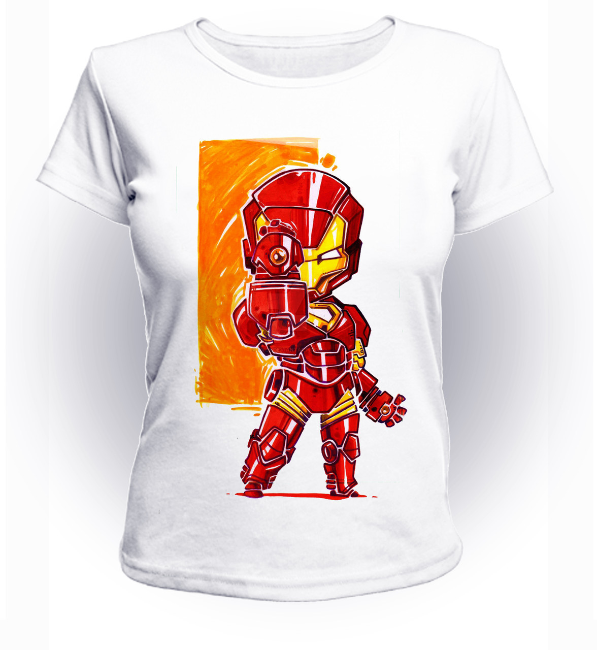 

Футболка женская GeekLand Железный Человек Iron Man orange art IM.01.029 (FU21IM.01.029/girl-170)