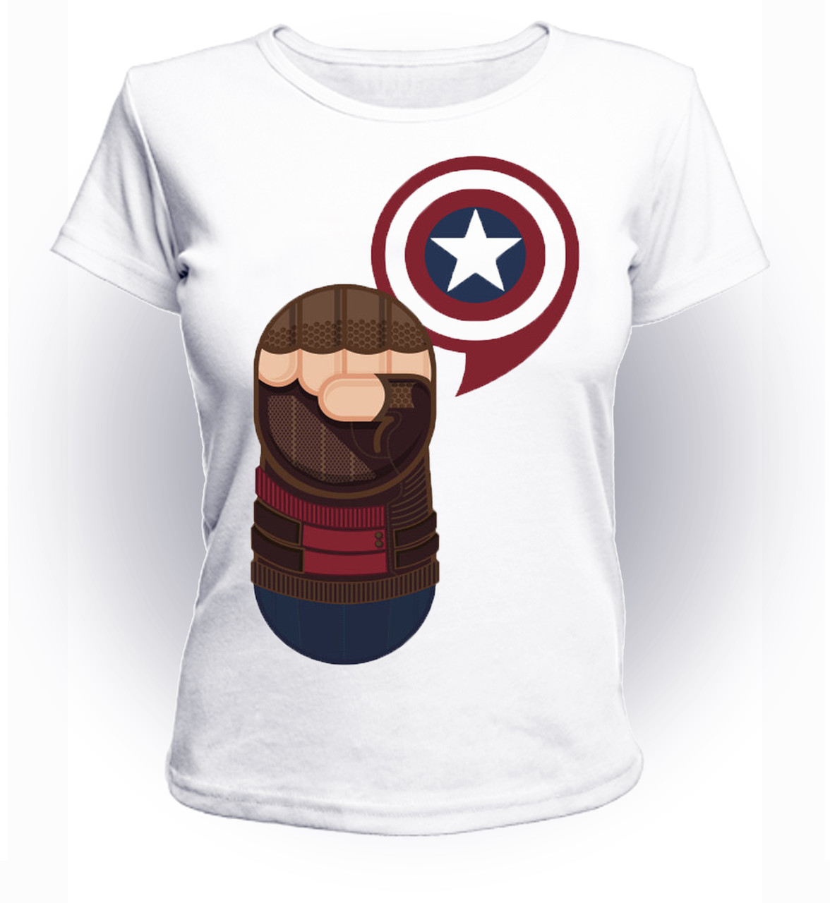 

Футболка GeekLand Капитан Америка Captain America american attributes CA.01.085 (FU21CA.01.085/girl-164)