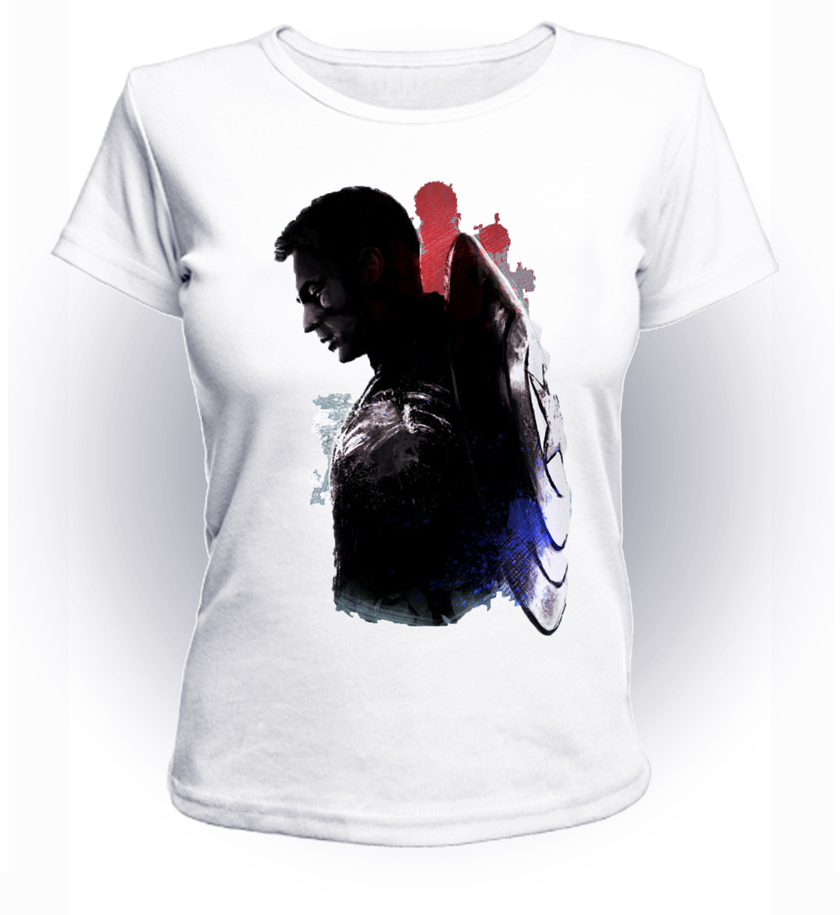 

Футболка GeekLand Капитан Америка Captain America Dark side CA.01.093 (FU21CA.01.093/girl-110)