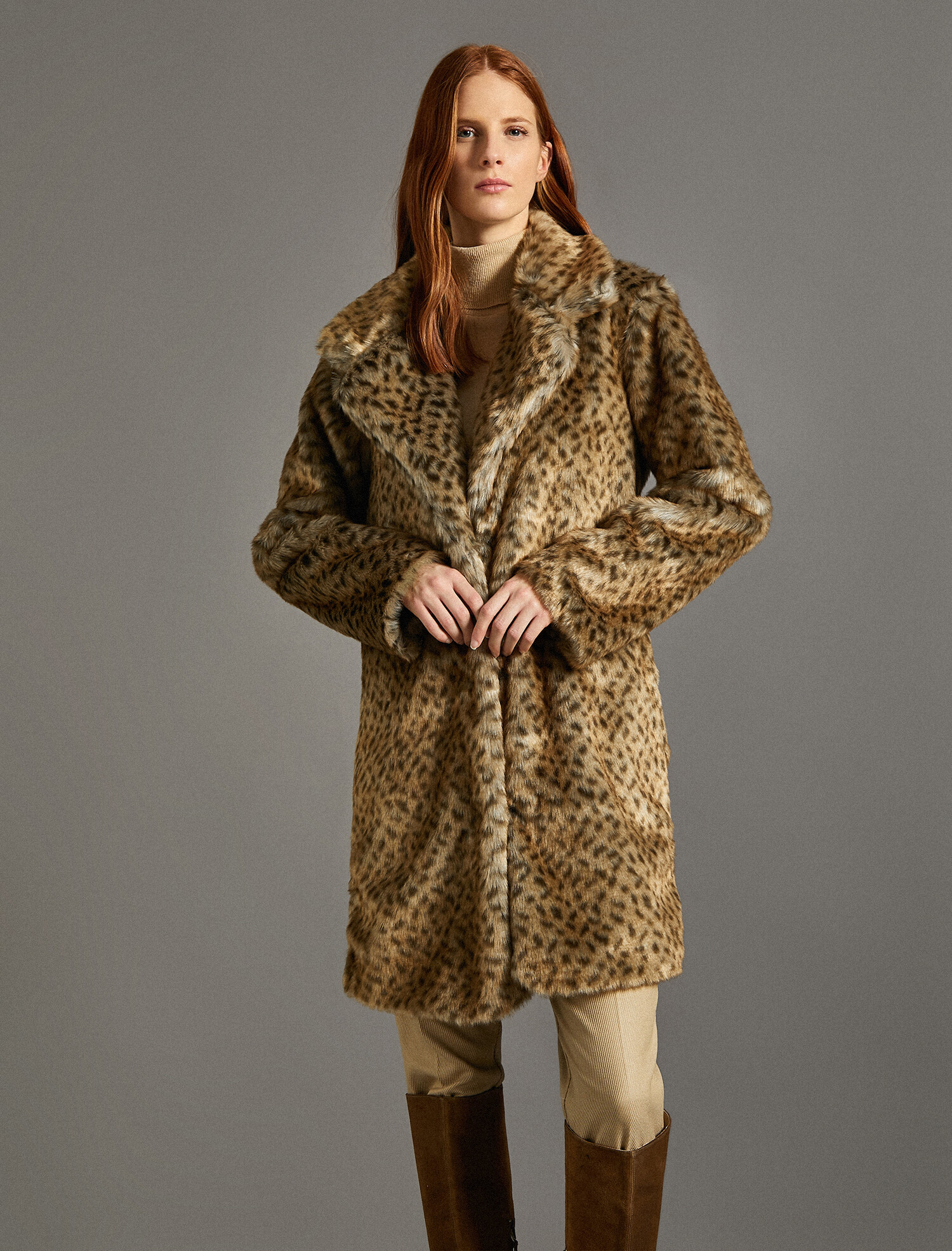 

Шуба Koton 0KAK06391IW-LD1 34 Leopard Design