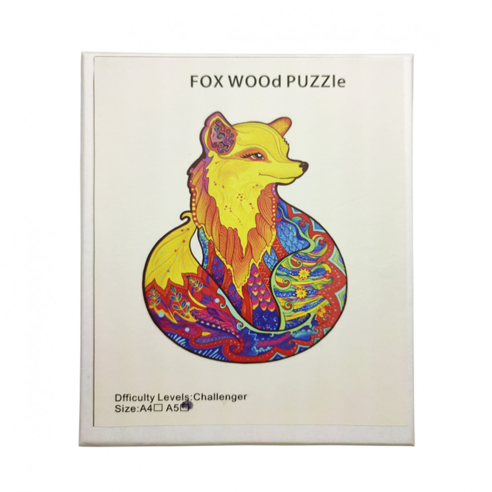 

Деревянный пазл "Животные" размер А-5 MD 2842 (Лисица)