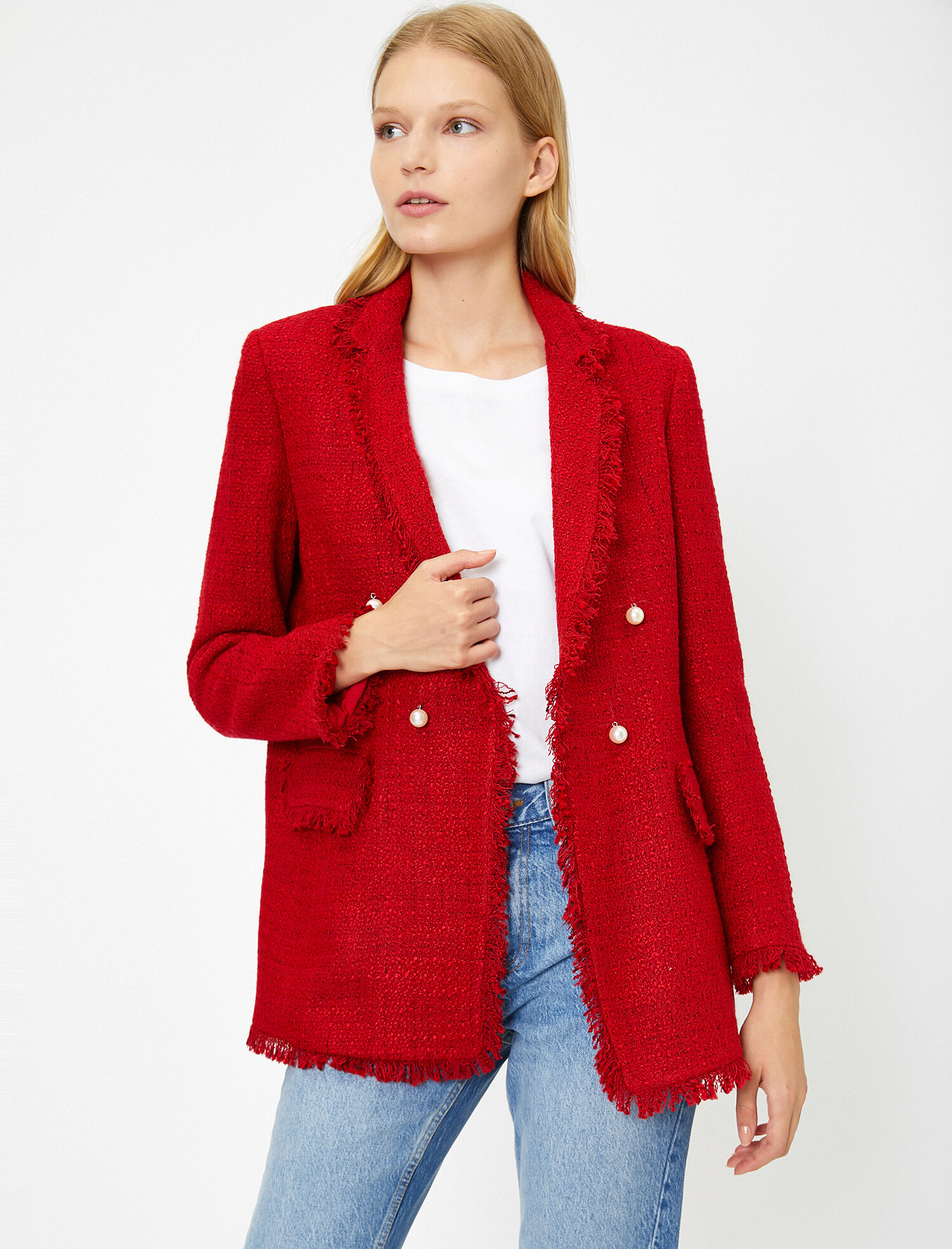

Жакет Koton 0KAK52139RW-410 40 Red