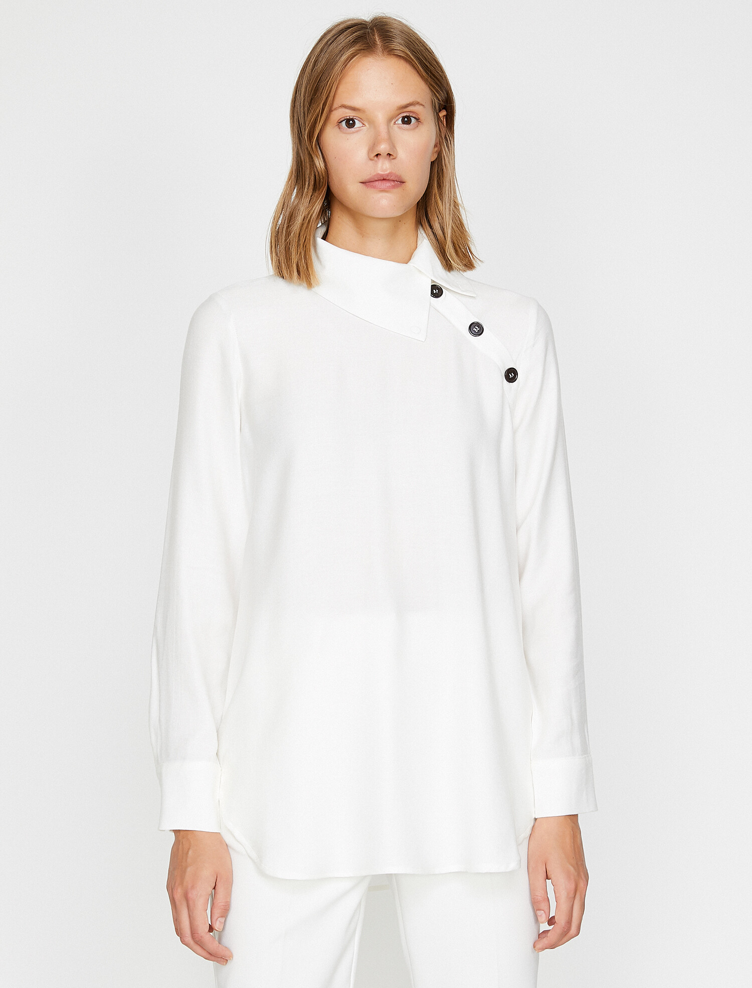 

Блузка Koton 0KAK63713EW-001 42 Off White