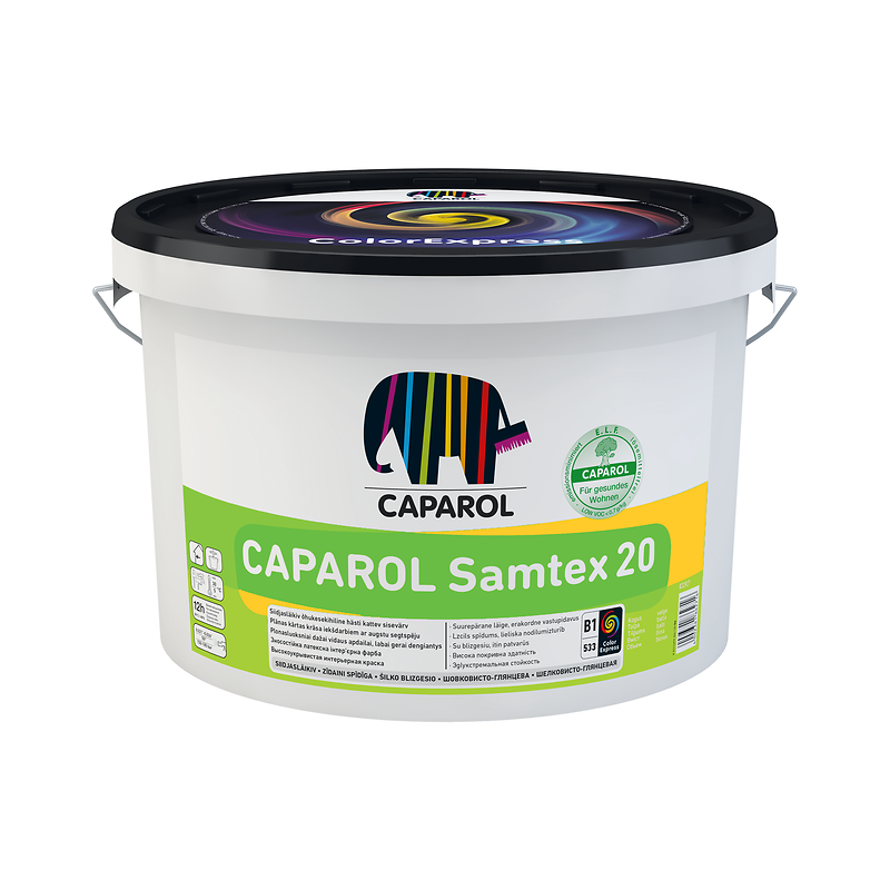

Интерьерная краска Caparol Samtex 20 E.L.F. B1 2.5 л Белая (alp_969149)