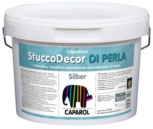 

Декоративная шпаклевка Caparol StuccoDecor DI Perla Silber золотистый 1.25 л (alp_910795)