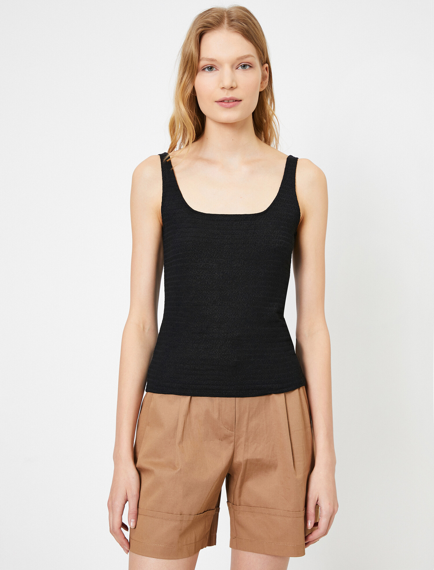 

Майка Koton 0YAK33187EK-999  Black, Майка Koton 0YAK33187EK-999 M Black