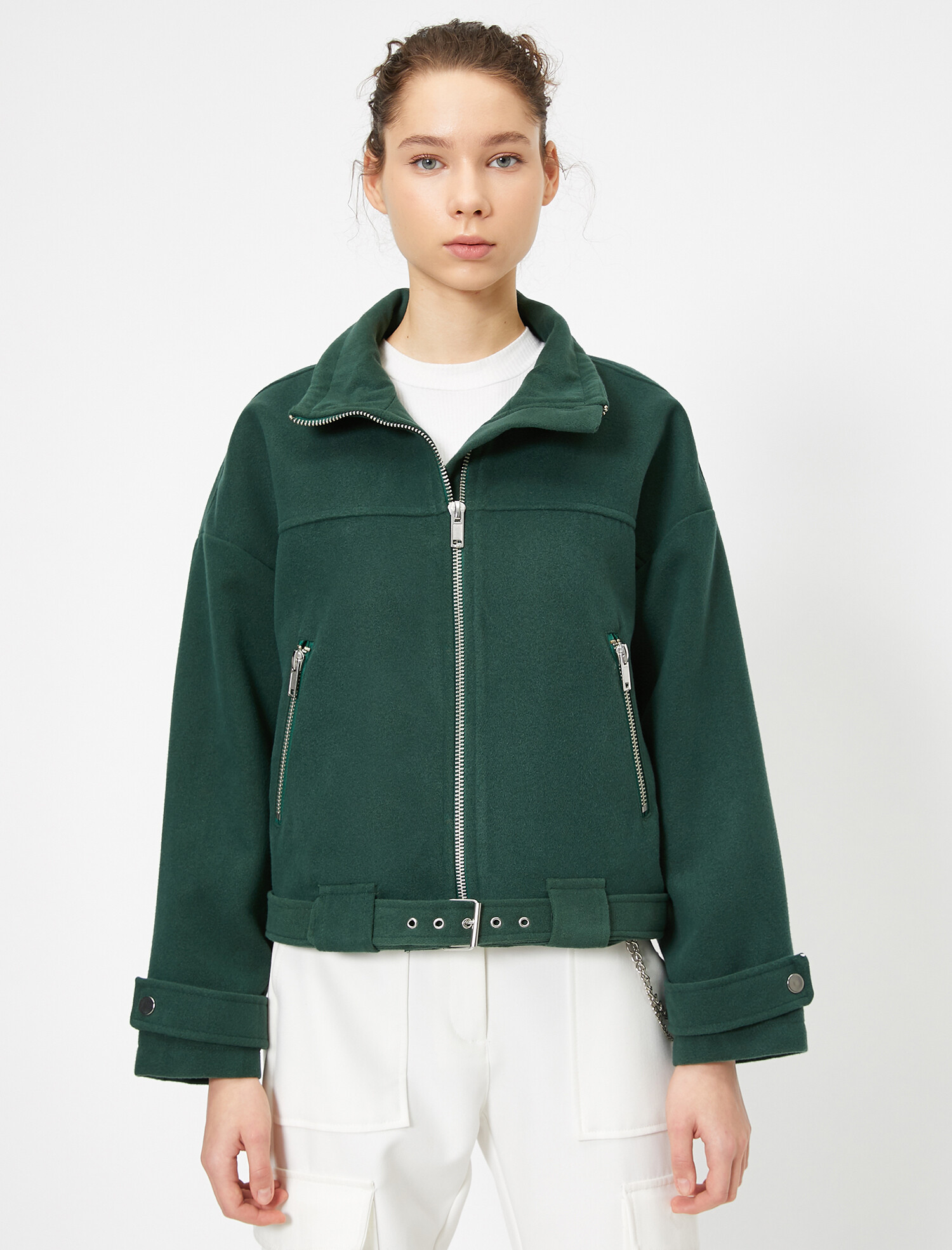 

Пальто Koton 0YAL58096IW-989 40 Dark Green