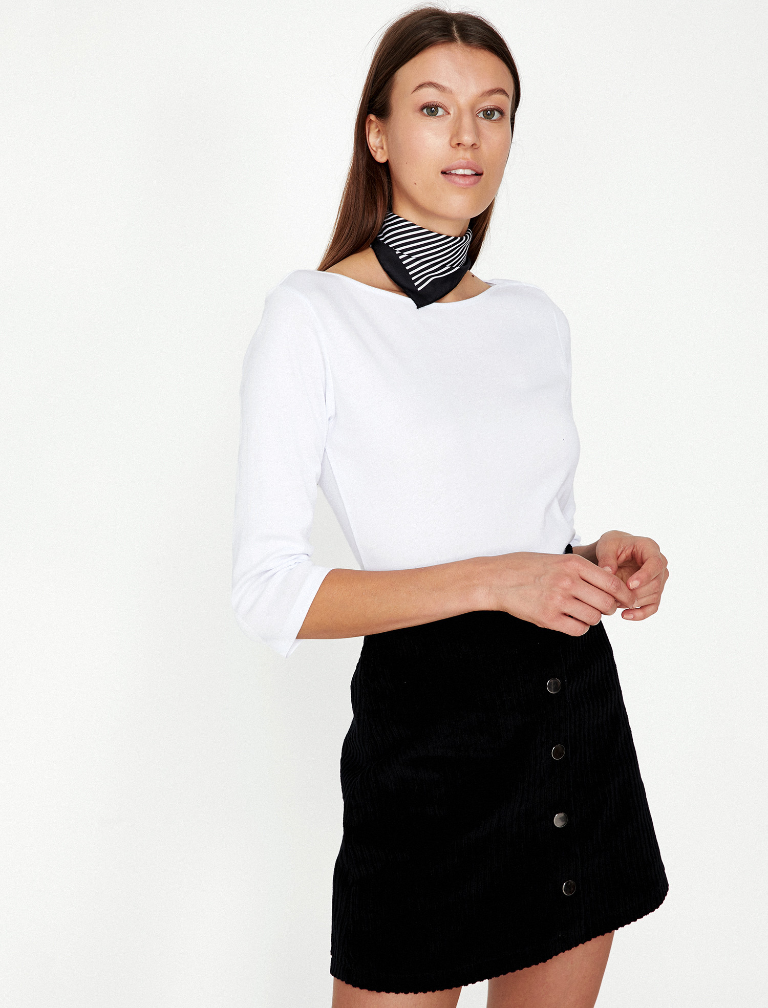 

Лонгслив Koton 9KAK13071GK-001 XL Off White